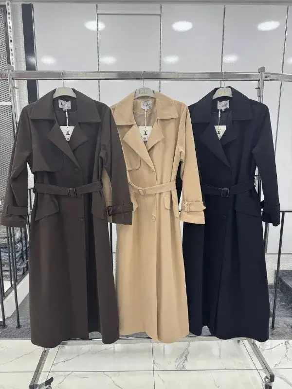 Trench coat 10200, on the hanger