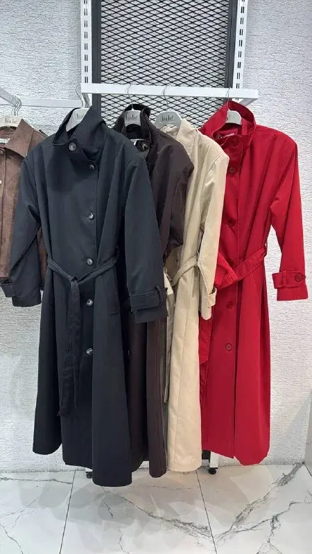 Trench coat 10221, on the hanger