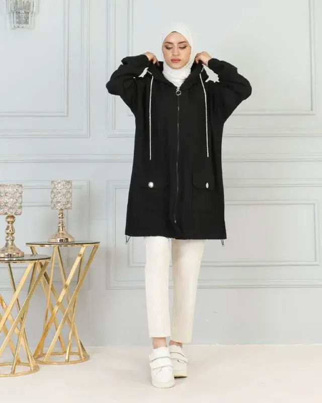 Hooded parka, worn by a model 11.1