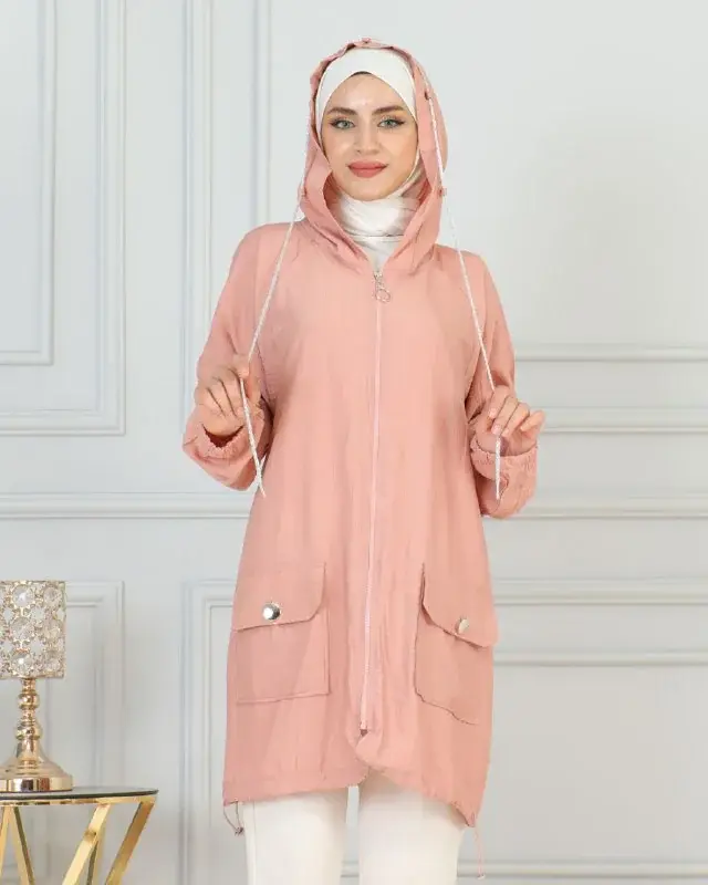 Hooded parka, worn by a model 11.10