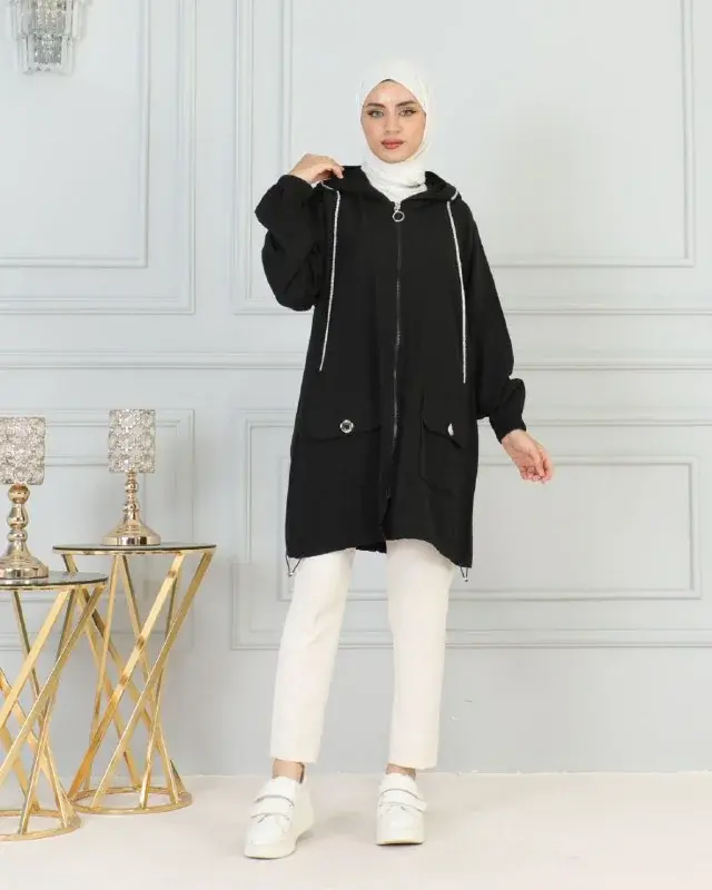 Hooded parka, worn by a model 11.2