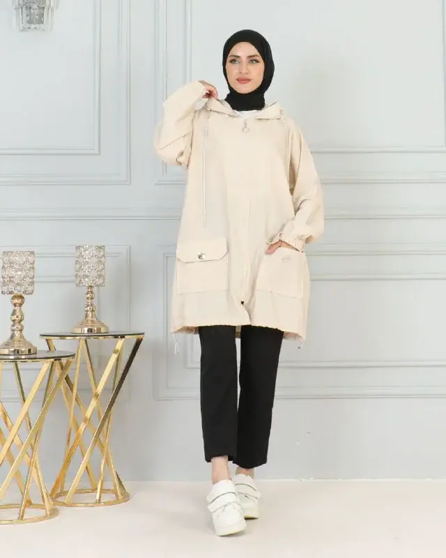 Hooded parka, worn by a model 11.5