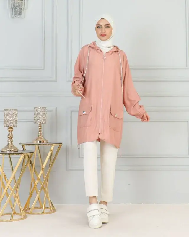 Hooded parka, worn by a model 11.8