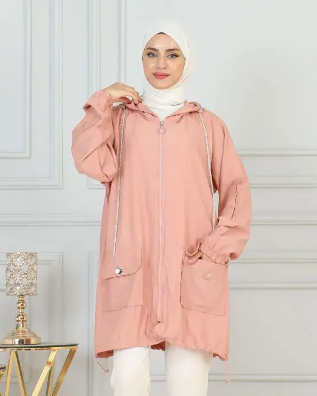Hooded parka, worn by a model 11.9