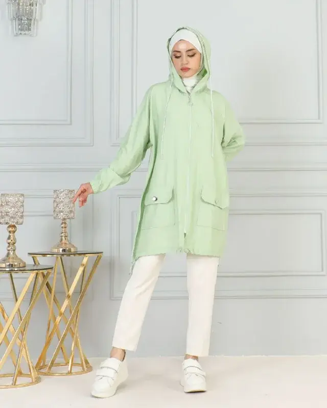 Hooded parka, worn by a model 10.1