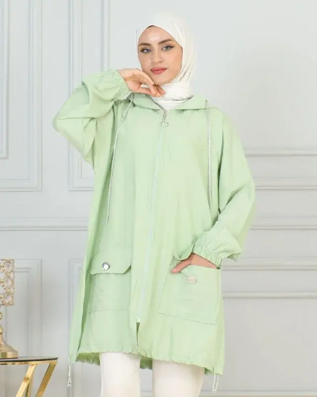 Hooded parka, worn by a model 10.3
