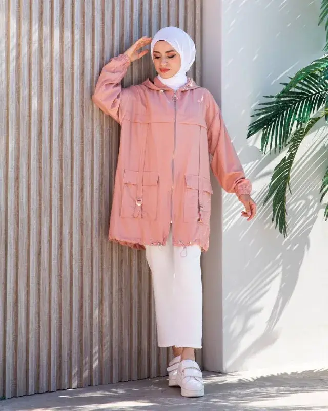 Hooded parka, worn by a model 7.1