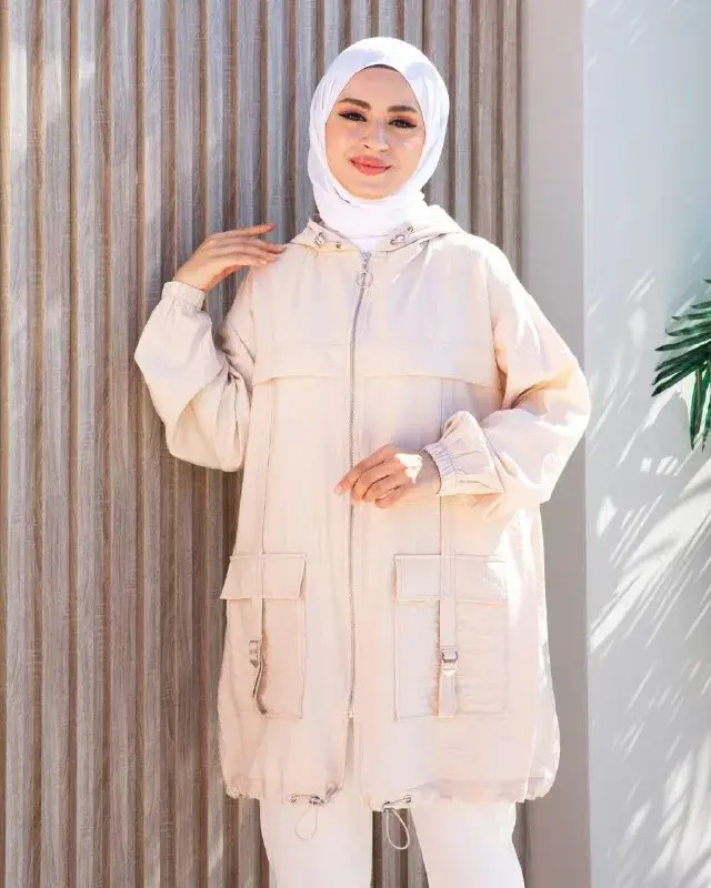 Hooded parka, worn by a model 6.2