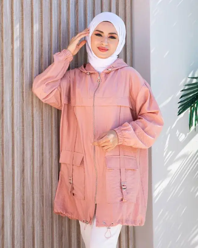 Hooded parka, worn by a model 6.4