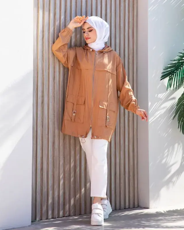 Hooded parka, worn by a model 5.3