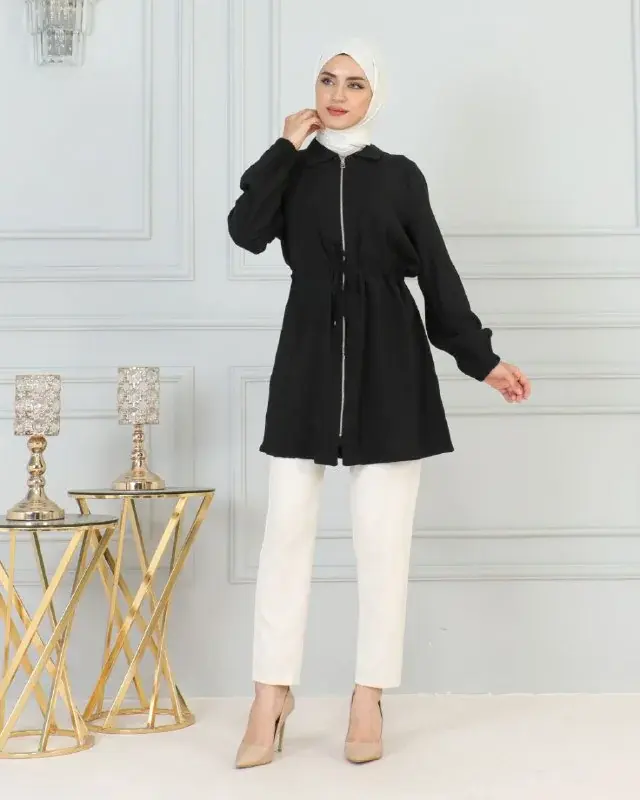 Zip jacket, worn by a model 9.4