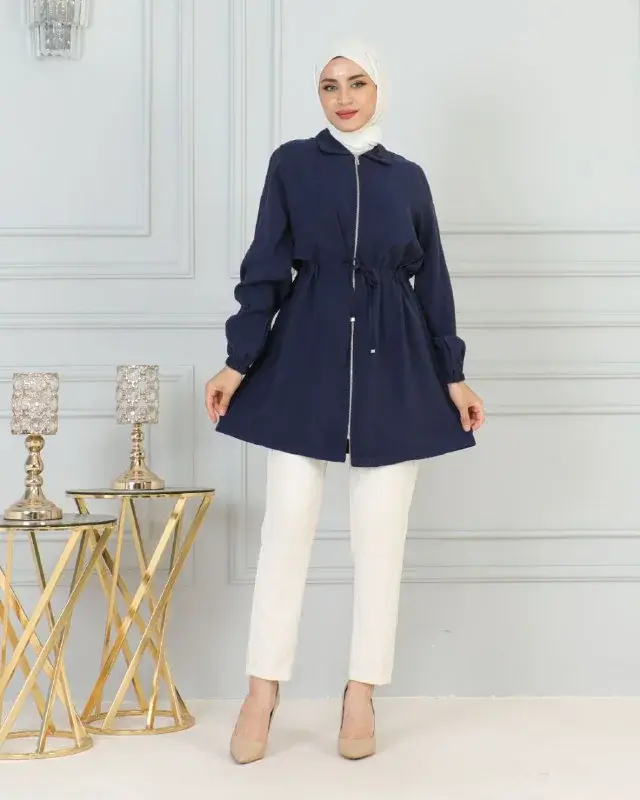Zip jacket, worn by a model 8.6