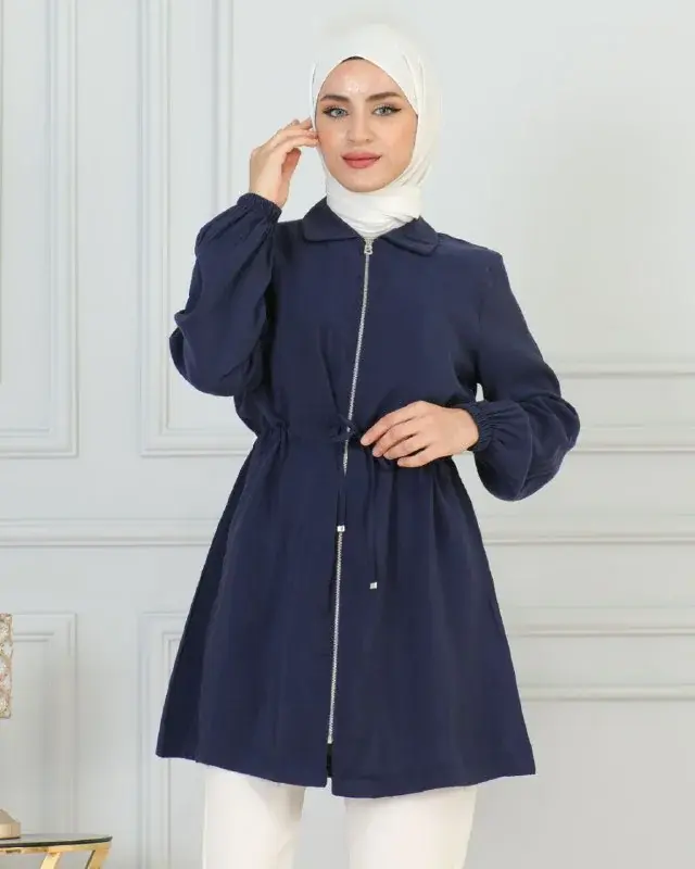 Zip jacket, worn by a model 8.7