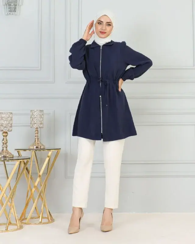 Zip jacket, worn by a model 8.8